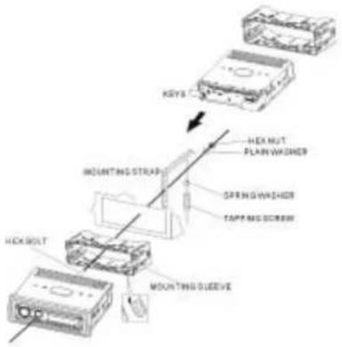 ROADSTAR CD810UMPN - Einbau ins Armaturenbrett - 1