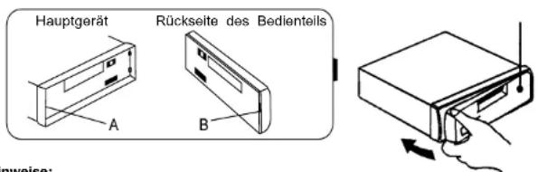 ROADSTAR CD810UMPN - ANBRINGEN DES FRONTBEDIENTEILS - 1