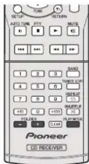 PIONEER XHM70S - Procedimiento para eschar el disco del MP3/WMA con el modo de carpeta activado - 2