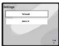 PIONEER XHM70S - Wahlen Sie „Network" aus dem Settings-Menü. - 1