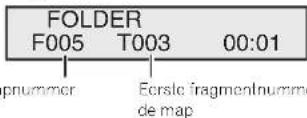 PIONEER XHM70S - Druk op FOLDER +/- om de gewenste afspeilmap te selectoren. (Mapmodus ingeschakeld) - 1