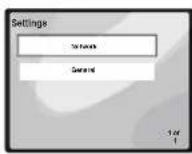 PIONEER XHM70S - Select 'Network' from the Settings menu. - 1