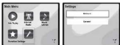PIONEER XHM70S - Network setup menu - 1