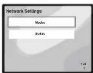PIONEER XHM70S - Selecteer 'Network' in het menu Settings. - 2