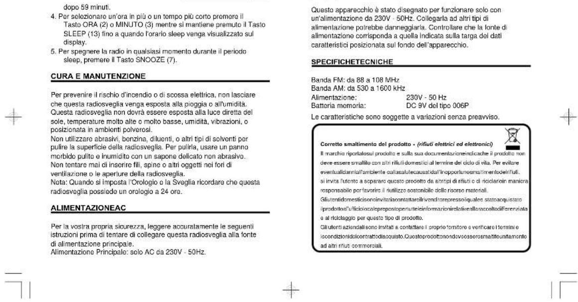 ROADSTAR CLR2510 - FUNZIONE SLEEP - 2