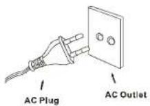 ROADSTAR HRA1520MP - Funcionamento con Red CA - 1