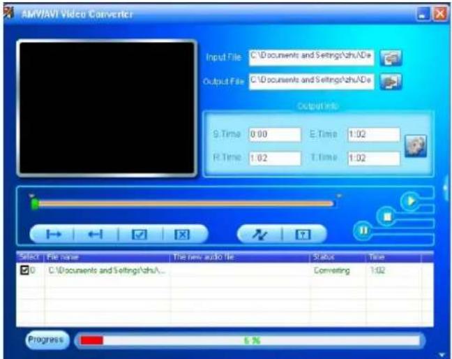 ROADSTAR MP450 - Conversion des fichiers video en format AMV - 3