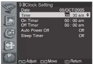 PIONEER PDP42RXE - Setting the Current Date and Time - 3