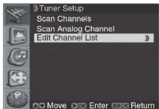 PIONEER PDP42RXE - Editing Channel List - 1