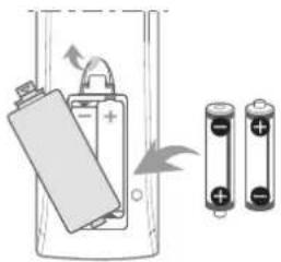 PIONEER PDP42RXE - Inserting batteries - 2