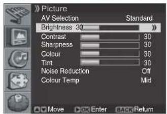 PIONEER PDP42RXE - Customizing the Picture Settings - 1