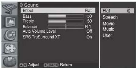 PIONEER PDP42RXE - Selecting the Sound Effect - 1