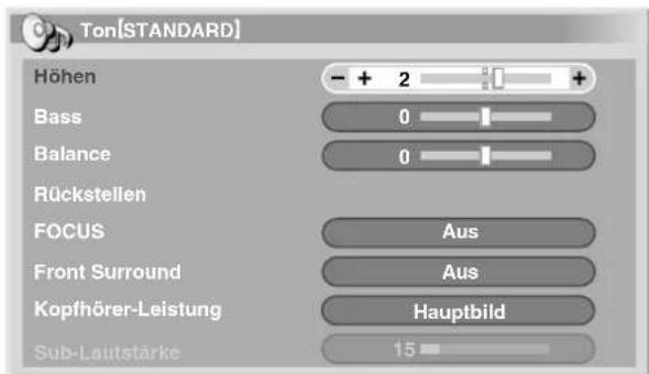 PIONEER PDP427XA - Toneinstellungen - 1
