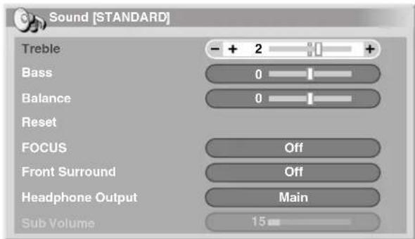 PIONEER PDP427XA - Sound adjustments - 1