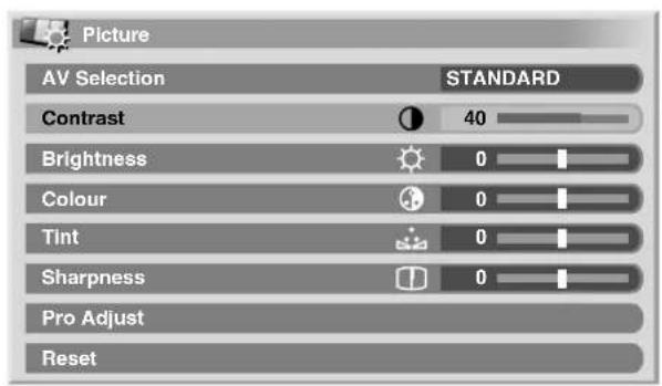 PIONEER PDP427XA - Basic picture adjustments - 1