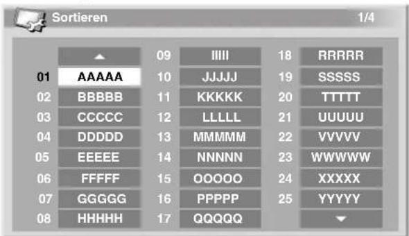 PIONEER PDP427XA - Sortieren von voreingestellen Fernsehkanänen - 1