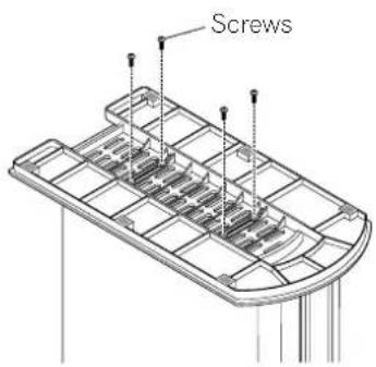 PIONEER PDP435HDE - Secure the stand with the supplied screws. - 1