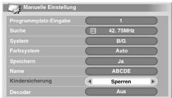 PIONEER PDP435HDE - Einstellen der Kindersicherung - 1