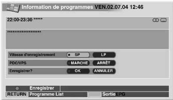 PIONEER PDP435HDE - Enregistrement d'une émission à l'aide d'un apparéil - 2