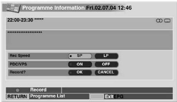 PIONEER PDP435HDE - Recording a programme using a recording equipment - 2