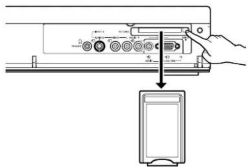 PIONEER PDP435HDE - Retrait d'une carte de mémoire - 1