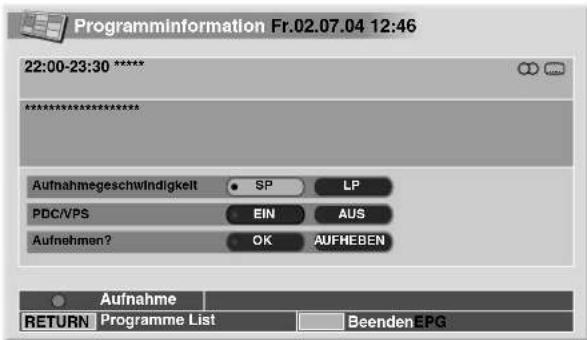 PIONEER PDP435HDE - Aufzeichen eines Programms mit einem Aufnahmegerät - 2
