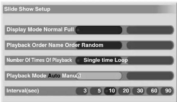 PIONEER PDP435HDE - Starting the Slide Show Setup screen - 1