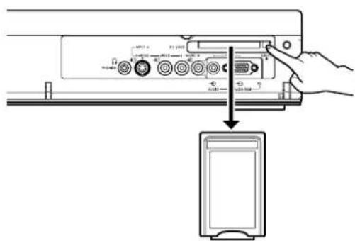 PIONEER PDP435HDE - Removing a memory card - 1