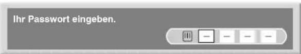PIONEER PDP435HDE - Eingeben eines Passwords - 1