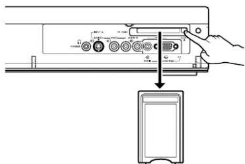 PIONEER PDP435HDE - Entnahmen einer Speicherkarte - 1