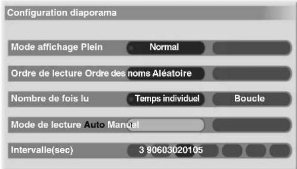 PIONEER PDP435HDE - Configuration de lancement de diaporama - 1