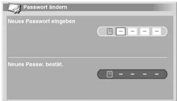 PIONEER PDP435HDE - Ändern des Passwords - 1