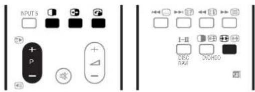 INPUTS P - + - + - I-II DISC NAV DVDHD0