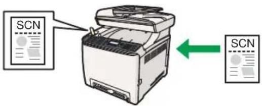 RICOH Aficio SP C240SF - Senden gescanner Dateien an einen USB-Stick - 1