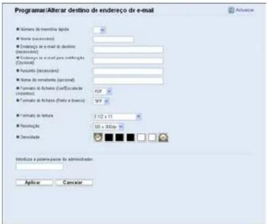 RICOH Aficio SP C240SF - Definições de Scan to e-mail - 1