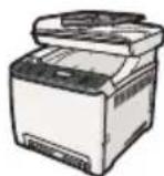 RICOH Aficio SP C240SF - Receber um fax no modo de FAX/TAD - 2