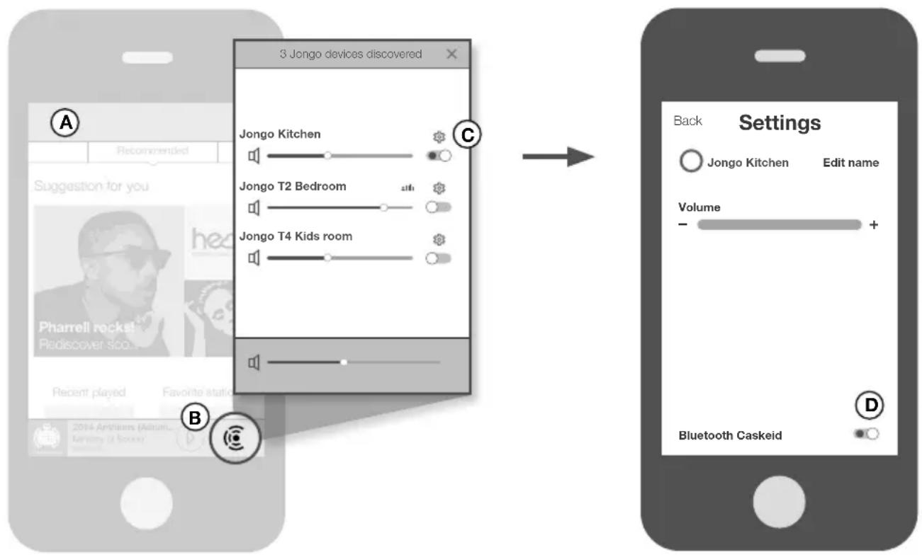 PURE Jongo T4 - Playing music from other apps - 1