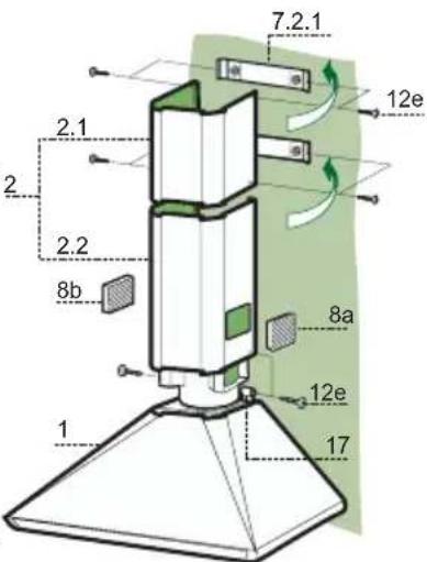 ROBLIN Astra 2 600 - Lower exhaust flue - 1