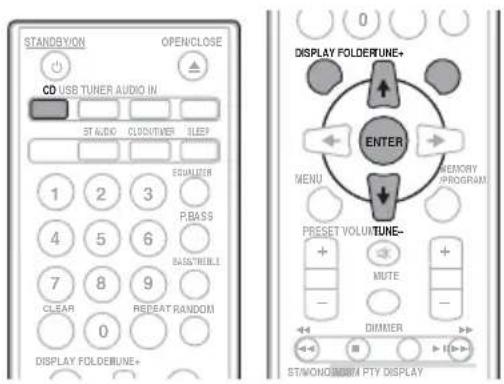 PIONEER XCHM51K - Especifique la carpeta que desea reproducir - 1