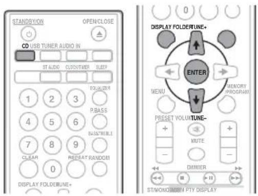 PIONEER XCHM51K - De map kiezen die moet worden afgespeeld - 1