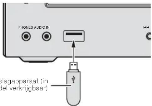 PIONEER XCHM51K - Sluit het USB-opslagapparaat aan. - 1