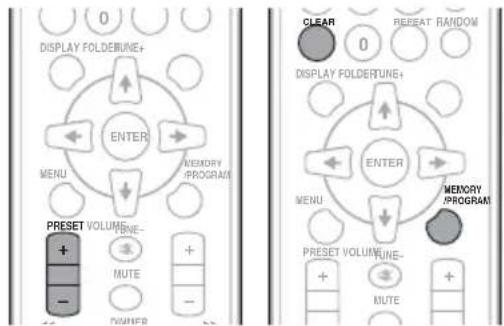 PIONEER XCHM51K - Presintonización de emisoras - 1