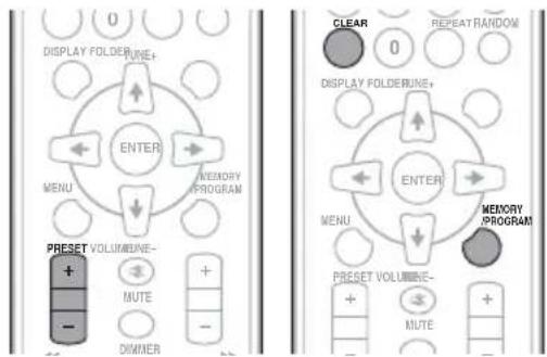 PIONEER XCHM51K - Come salvare le stazioni di preselezione - 1