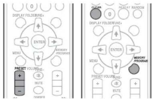PIONEER XCHM51K - Saving station presets - 1