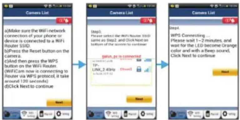 KONIG SECIPCAM100W - Lépjen WPS modba a Wi-Fi utválasztón - 3