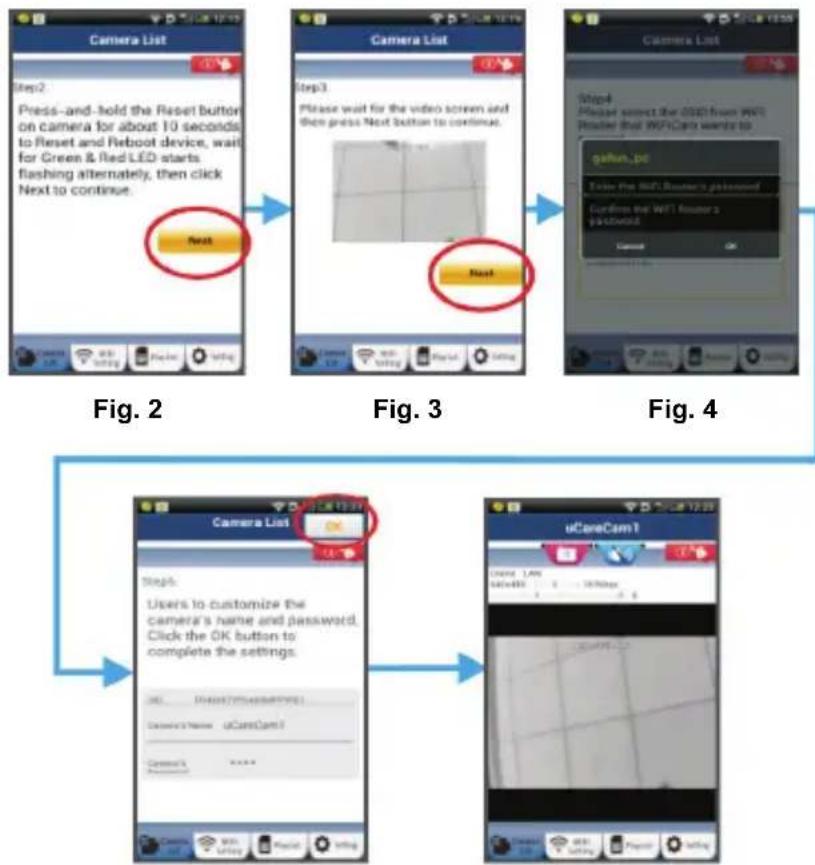 KONIG SECIPCAM105W - ANDROID (for Apple gà til: Trin 8) - 1