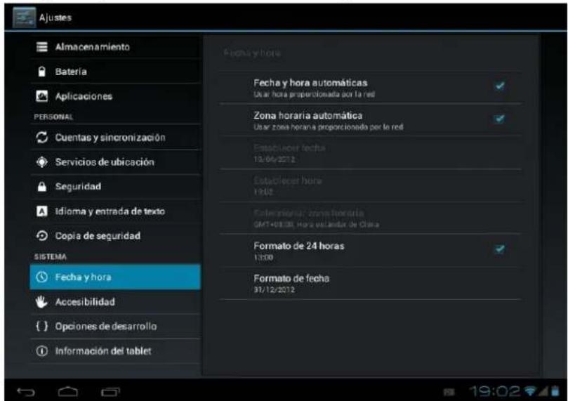 Leotec LPad Space III - Ajustar fecha y hora - 1