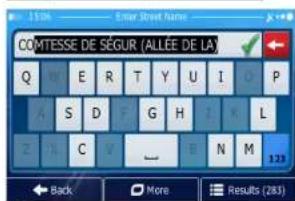 PRESTIGIO GeoVision 5850 - Navigation vers une adresse - 1