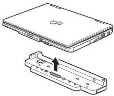 FUJITSU LIFEBOOK S752 - Detaching Port Replicator - 3