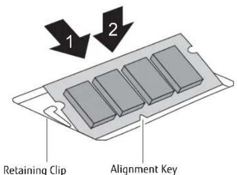 FUJITSU LIFEBOOK S752 - Removing a Memory Upgrade Module - 1